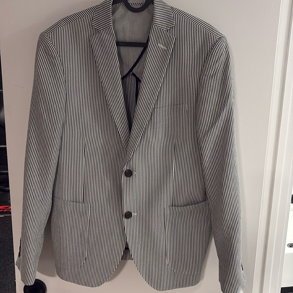 Seer sucker men’s blazer sports jacket 38 medium